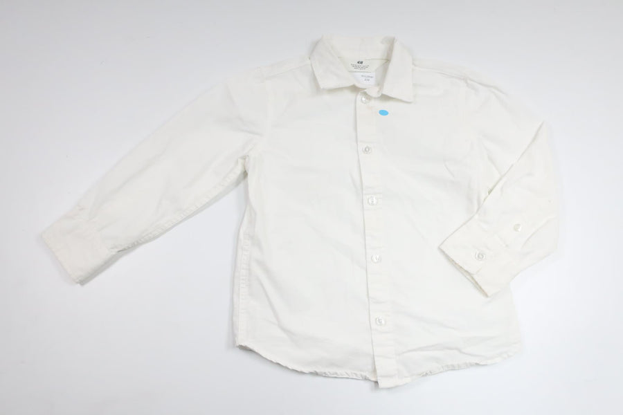 Skjorte fra H&M - Størrelse 98 - Hvid