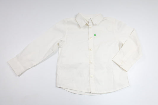 Skjorte fra H&M - Størrelse 98 - Hvid