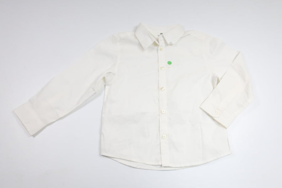 Skjorte fra H&M - Størrelse 98 - Hvid
