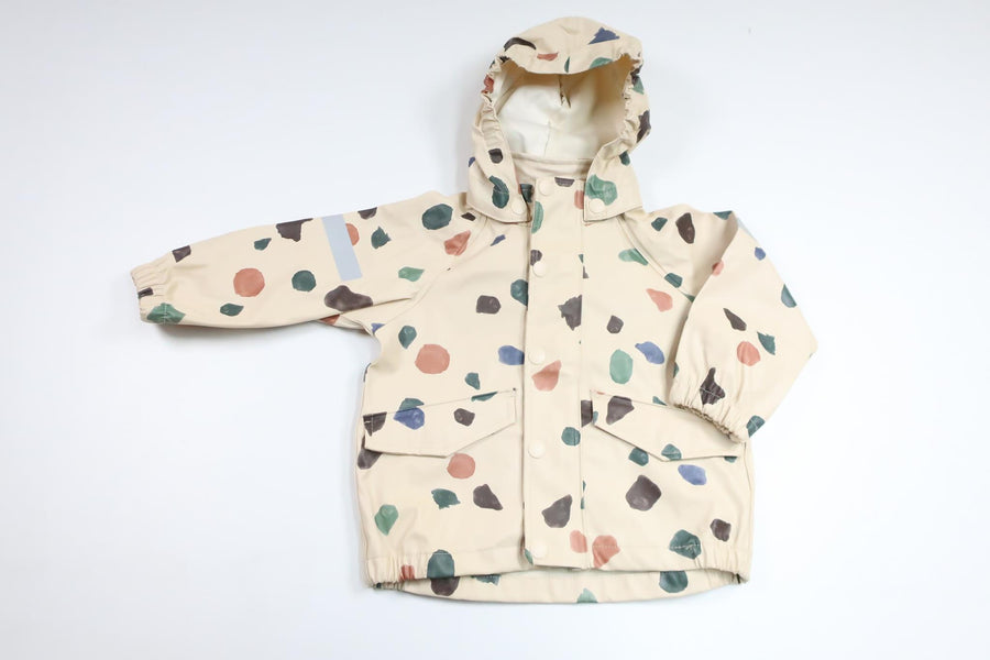 Regnjakke fra H&M - Størrelse 74/80 - Off-white