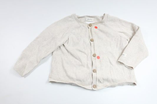 Strikket cardigan fra Newbie - Størrelse 86 - Off-white