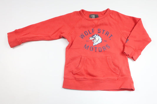 Sweatshirt fra H&M - Størrelse 98/104 - Rød