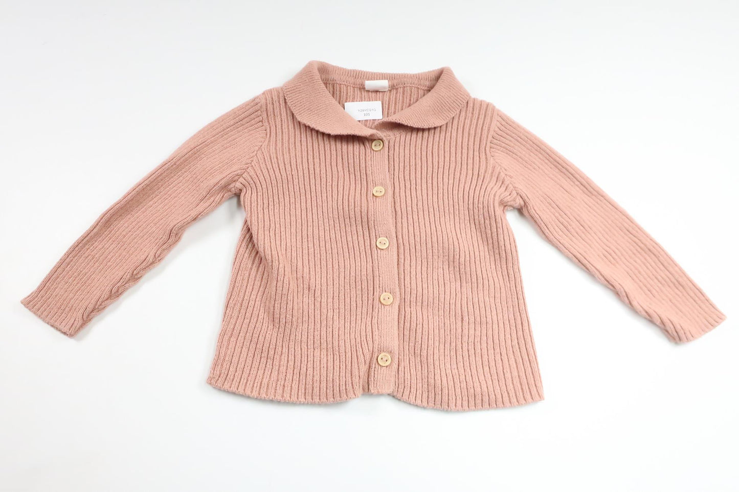 Strikket cardigan fra H&M - Størrelse 86 - Lyserød