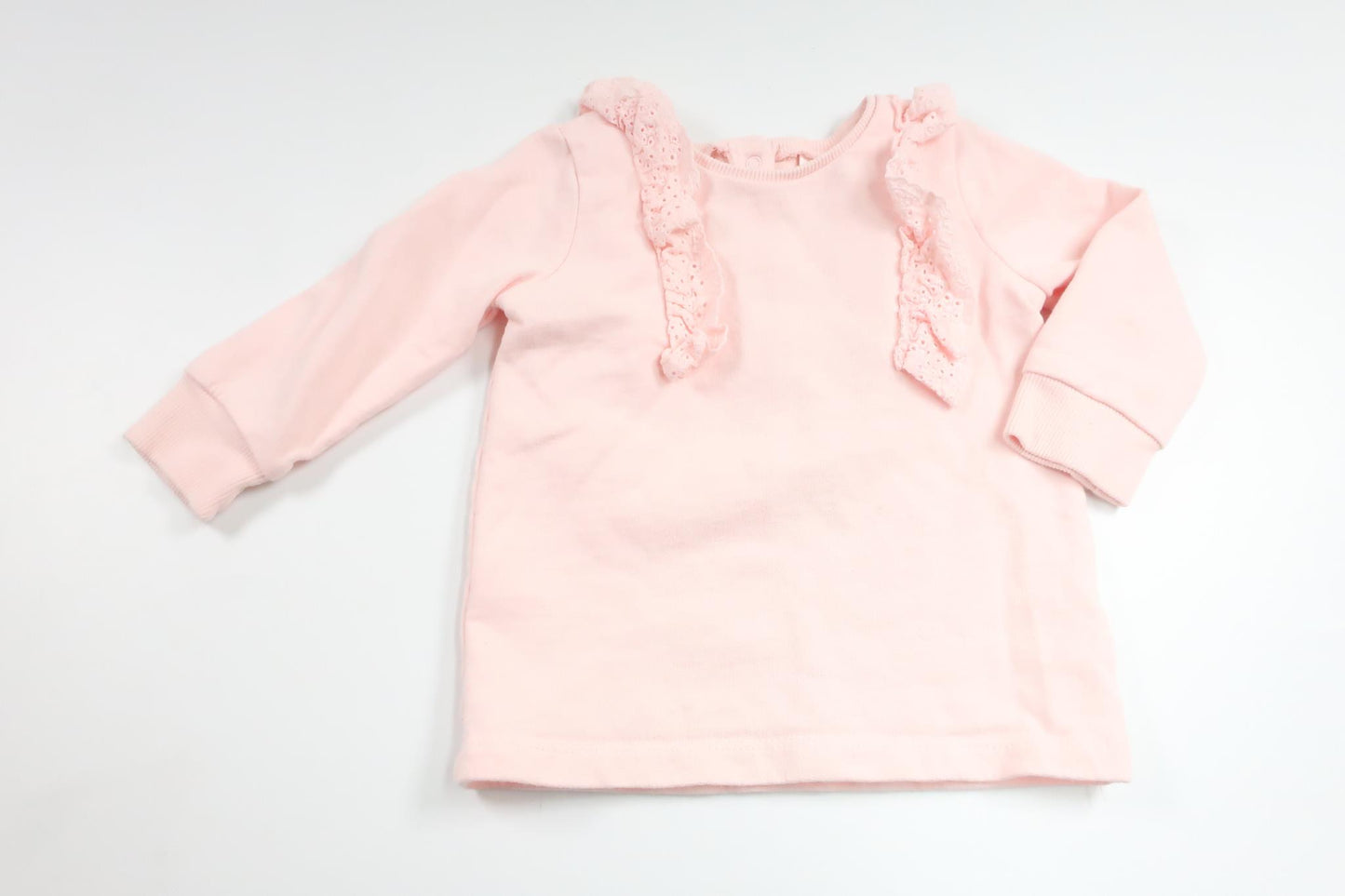 Sweatshirt fra Next - Størrelse 80 - Lyserød