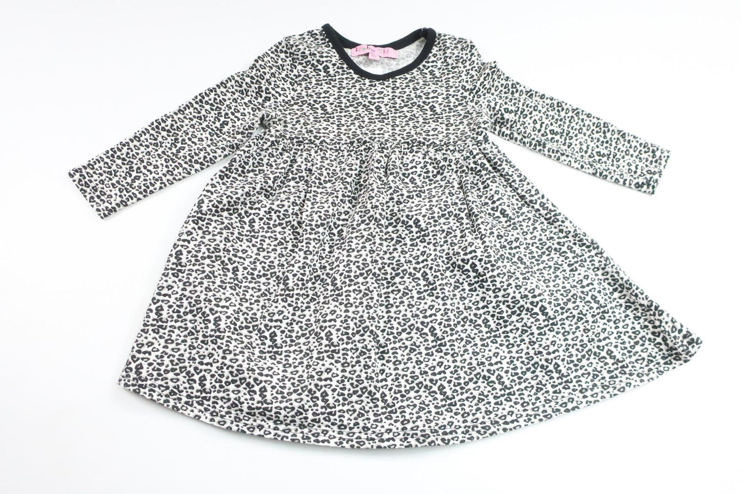 Leopardprintet kjole fra Baby Skill - Størrelse 80 - Sort