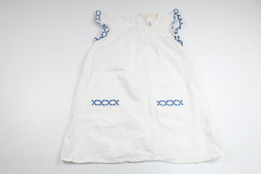 Kjole fra H&M - Størrelse 128 - Hvid