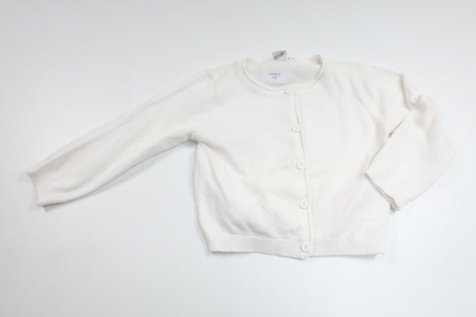 Strikket cardigan fra Name It - Størrelse 86 - Hvid