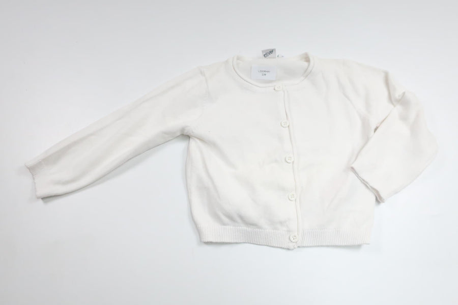 Strikket cardigan fra Name It - Størrelse 86 - Hvid