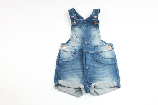 Bibshorts med hjerte fra H&M - Størrelse 68 - Denim