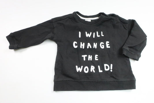 Sweatshirt fra H&M - Størrelse 68 - Sort