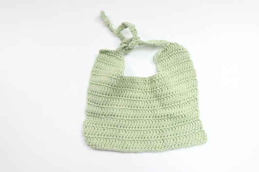 Strikket hagesmæk fra Hemstickat - Størrelse One size - Grøn