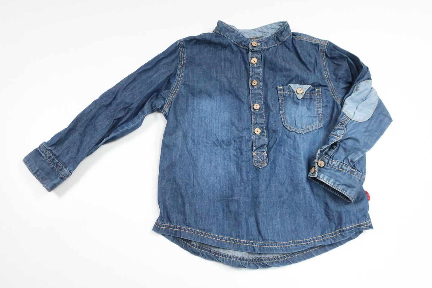 Skjorte fra PompdeLux - Størrelse 92 - Denim
