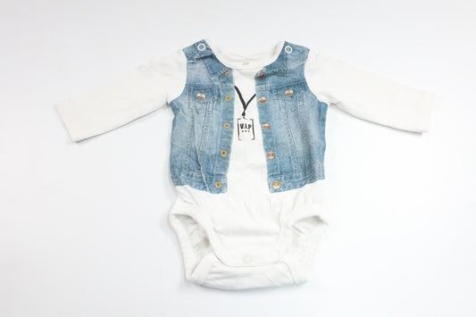 Bodysuit fra H&M - Størrelse 50 - Hvid