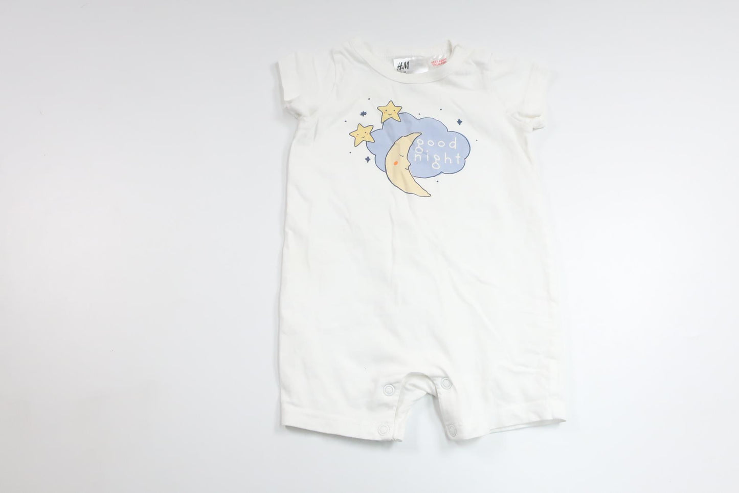 Pyjamas fra H&M - Størrelse 62 - Hvid