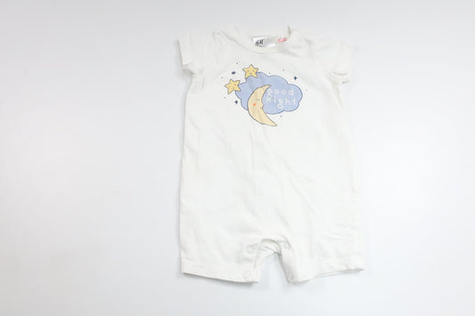 Pyjamas fra H&M - Størrelse 62 - Hvid