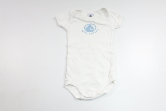 Bodysuit fra Petit Bateau - Størrelse 68 - Hvid