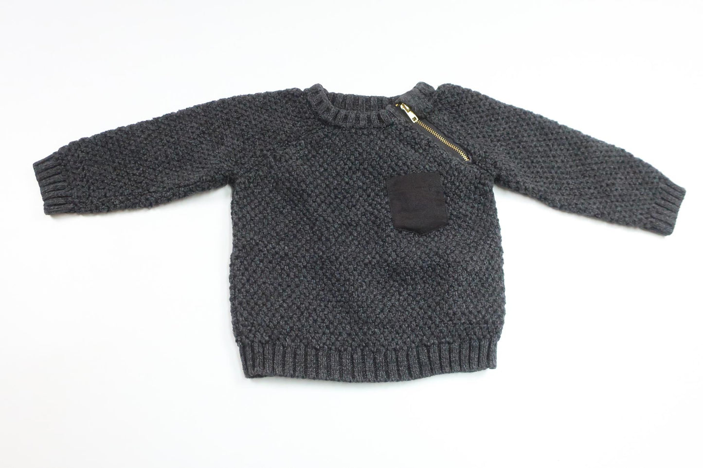 Strikket sweater fra Åhléns - Størrelse 68 - Grå
