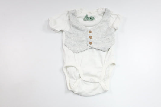 Bodysuit fra H&M - Størrelse 56 - Hvid