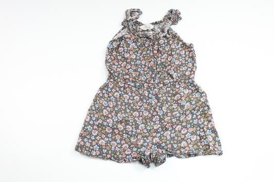Blomsterjumpsuit fra H&M - Størrelse 104 - Grå