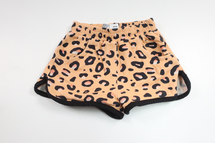 Shorts med leopardprint fra Disney - Størrelse 86/92 - Orange