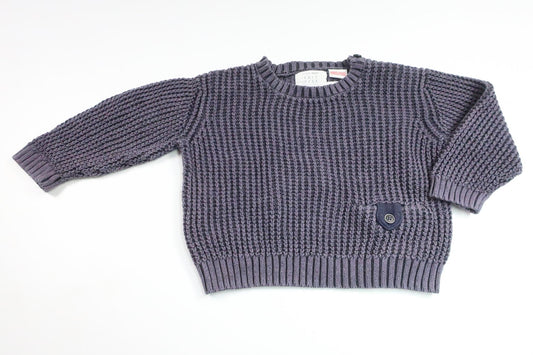 Strikket sweater fra Zara - Størrelse 74 - Blå