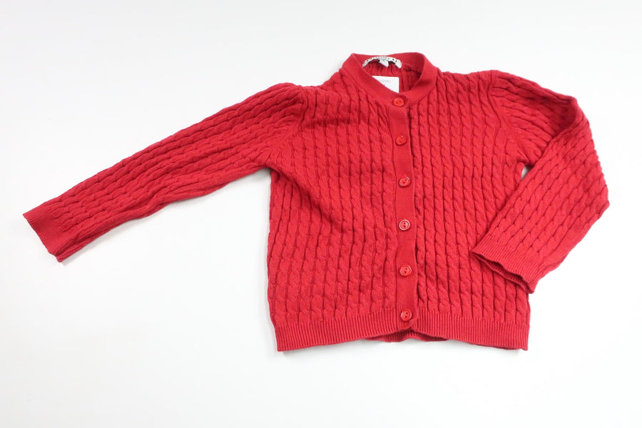 Strikket cardigan fra Basic U - Størrelse 86 - Rød