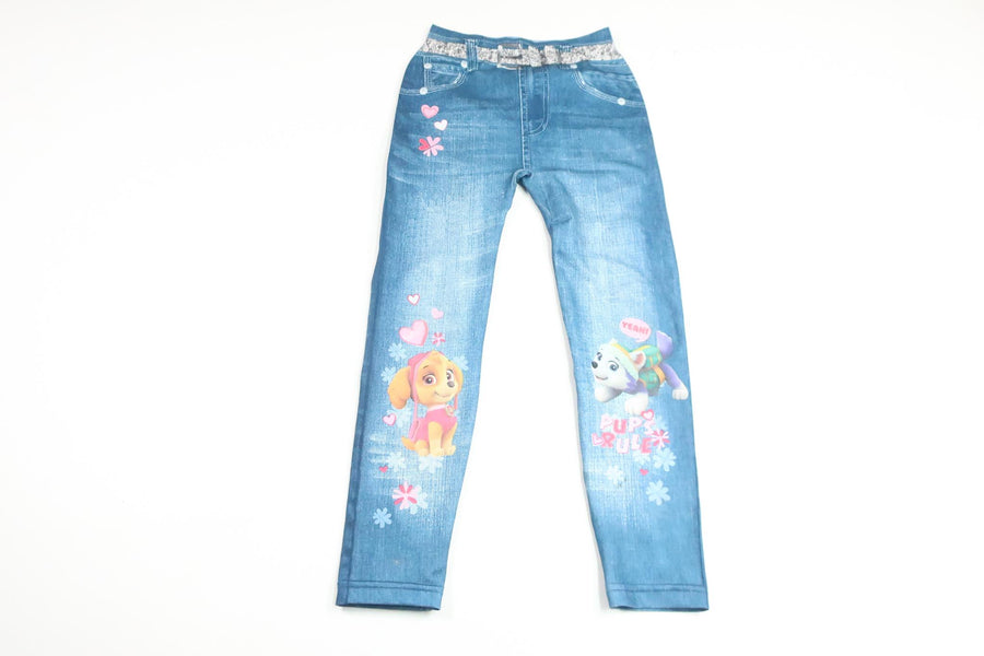 Leggings med Paw Patrol fra Nickelodeon - Størrelse 104/110 - Denim