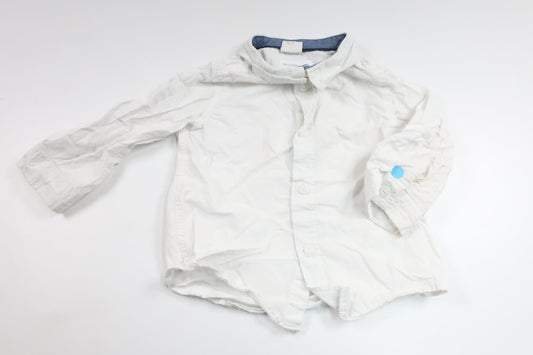 Skjorte fra H&M - Størrelse 74 - Hvid