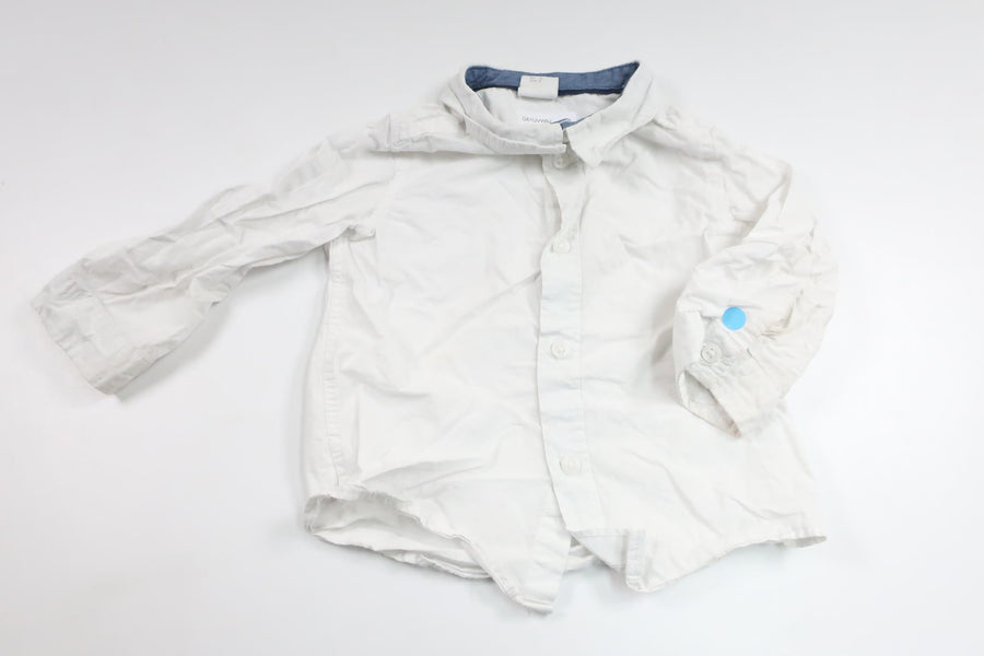 Skjorte fra H&M - Størrelse 74 - Hvid