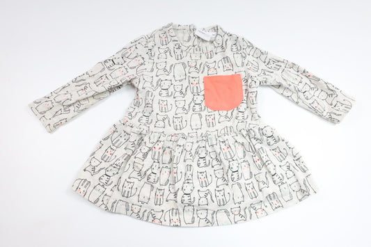Kjole fra My Wear Baby - Størrelse 74 - Grå