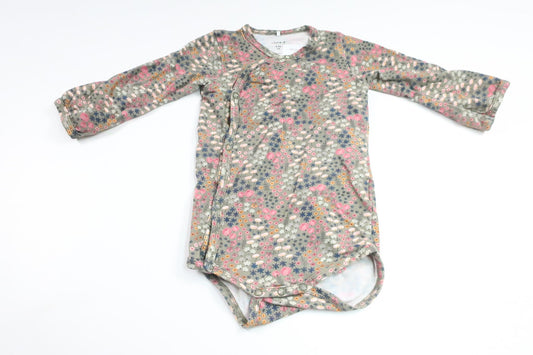 Blomsterbody fra Name It - Størrelse 74 - Grøn