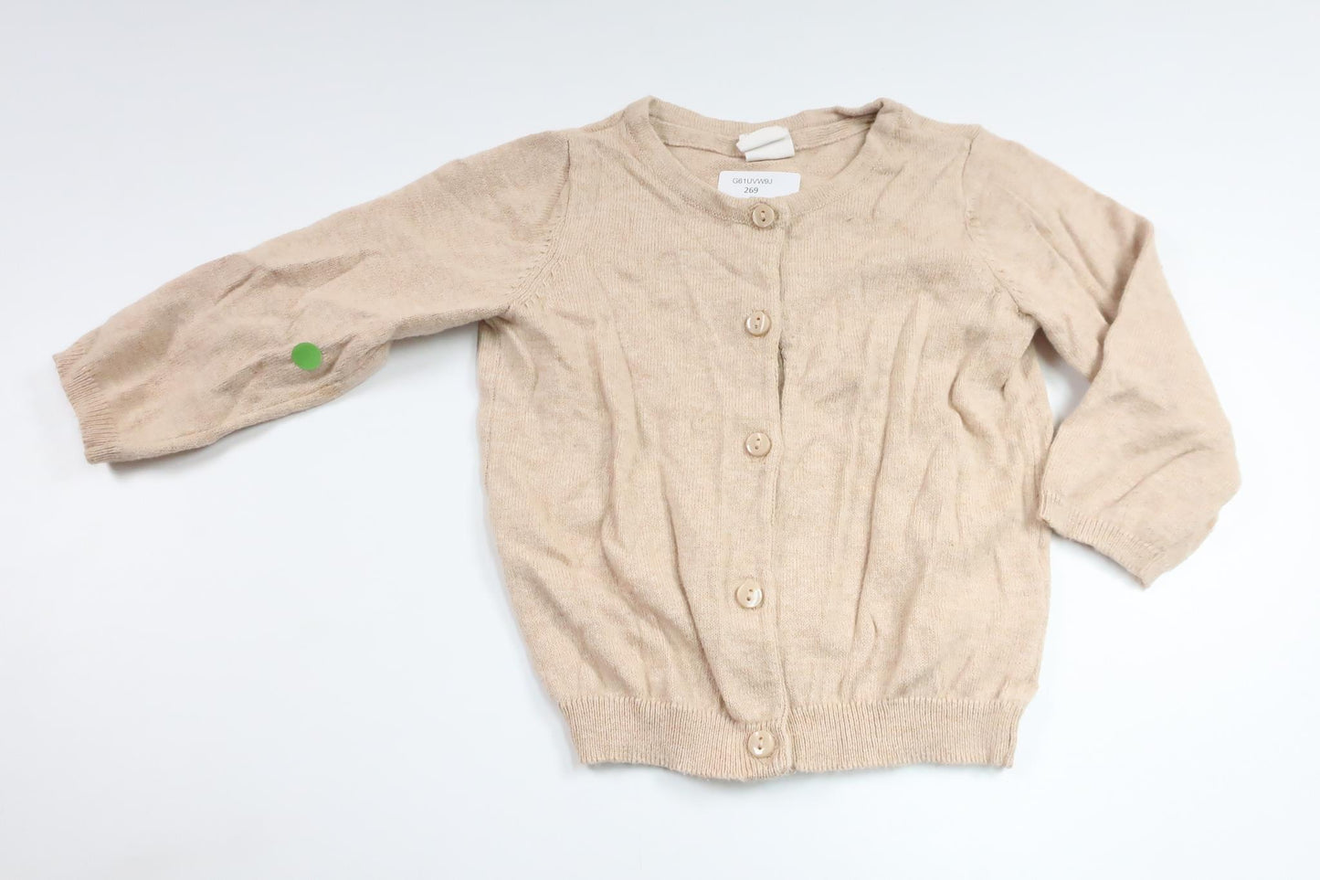 Cardigan fra H&M - Størrelse 74 - Beige