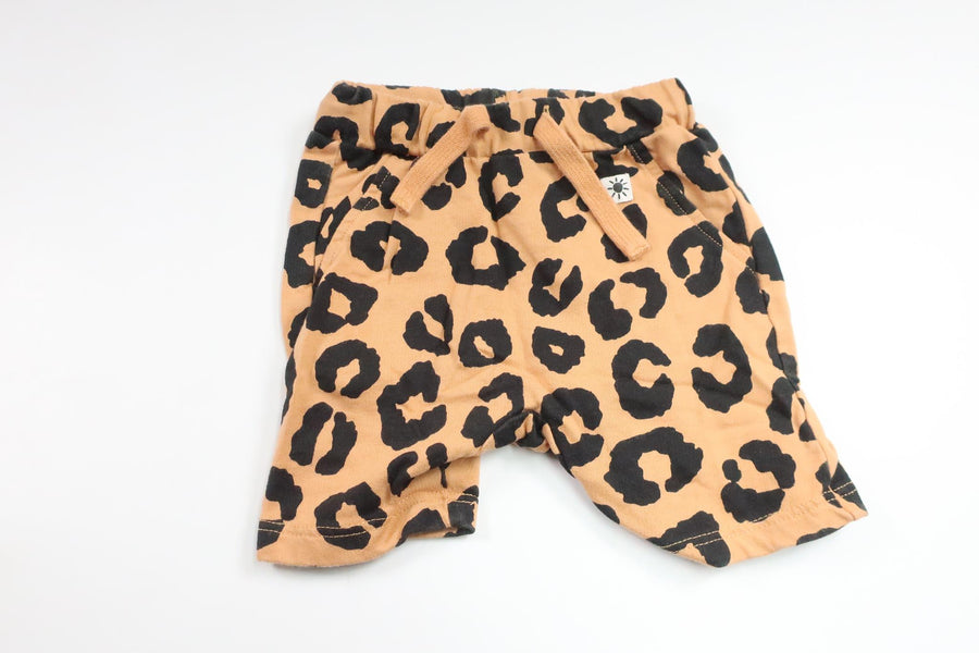 Leopardmønstrede shorts fra Lindex - Størrelse 62 - Orange