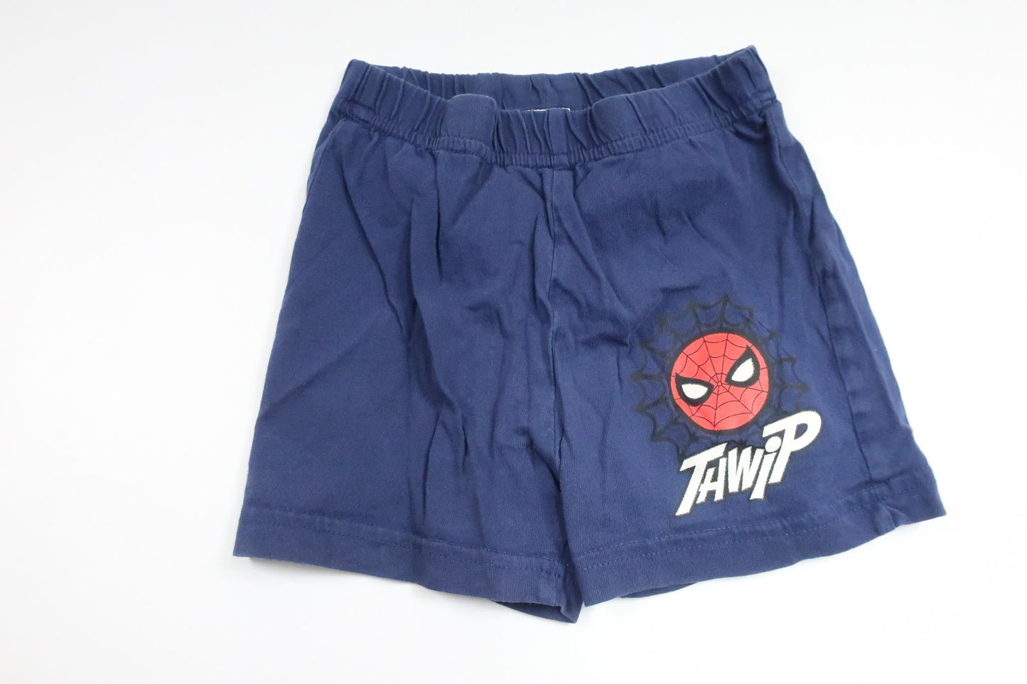 Pyjamasshorts med Spiderman fra Marvel - Størrelse 86/92 - Marineblå