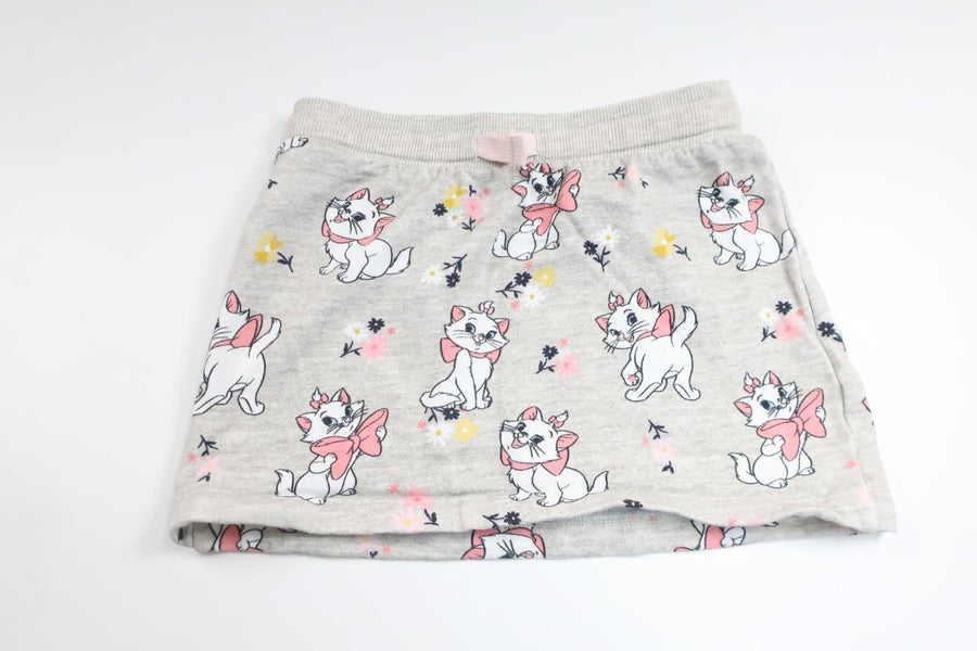 Nederdel med katten Marie fra H&M - Størrelse 110/116 - Grå