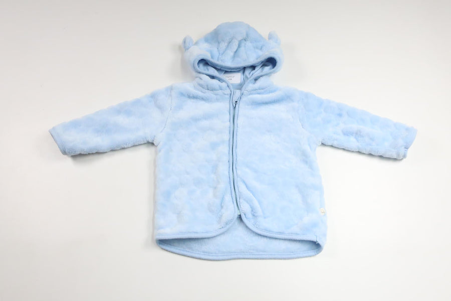 Fleecejakke med hætte fra Teddy Boom - Størrelse 62/68 - Blå