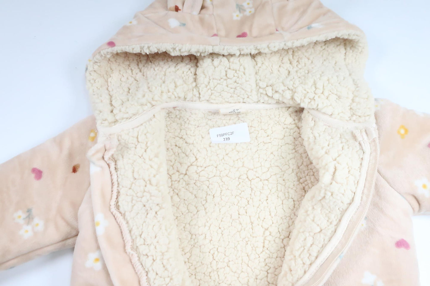 Fleeceoveralls fra Teddy Boom - Størrelse 62/68 - Beige