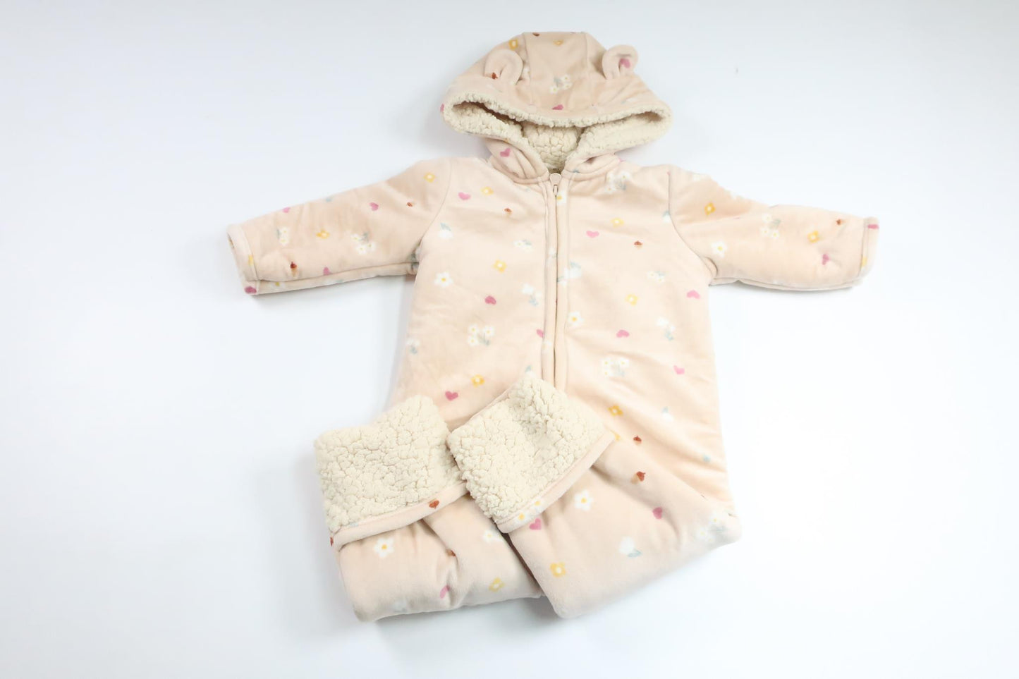 Fleeceoveralls fra Teddy Boom - Størrelse 62/68 - Beige