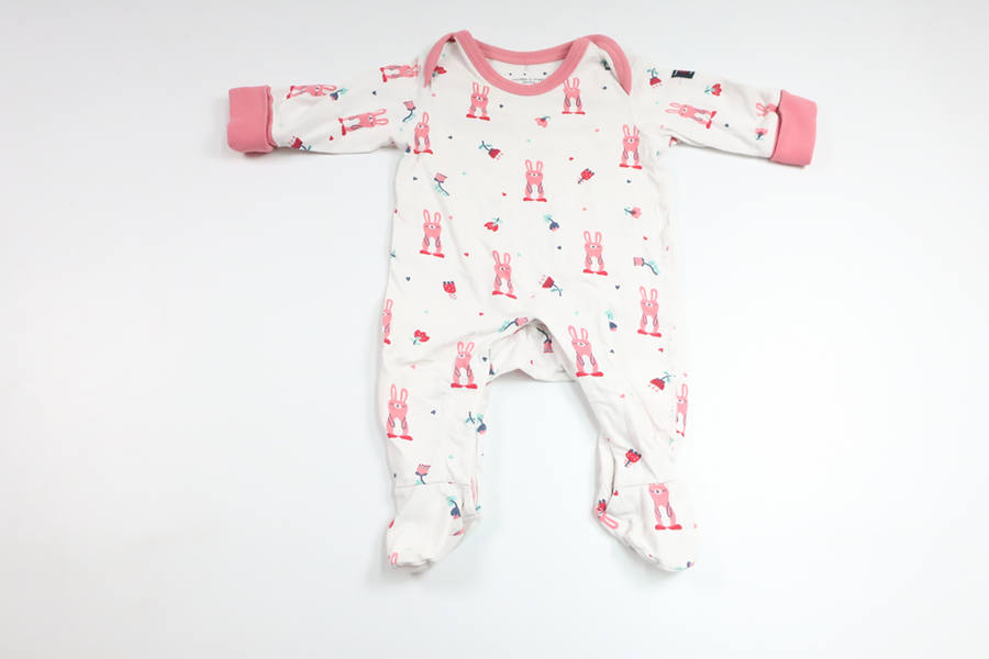 Pyjamas fra Polarn o. Pyret - Str. 50/56 - Hvid