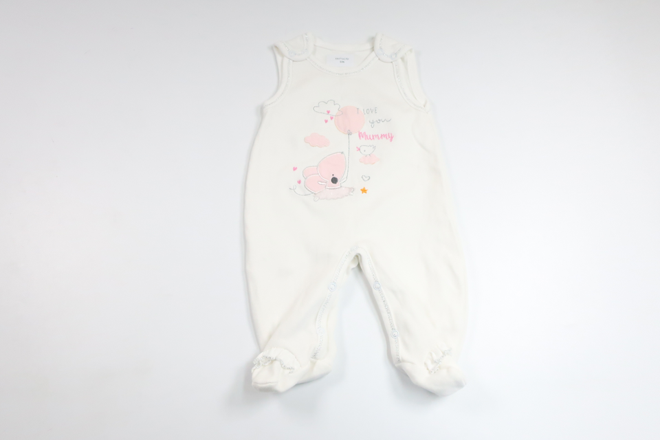 Jumpsuit fra Ukendt - Størrelse 56/62 - Hvid