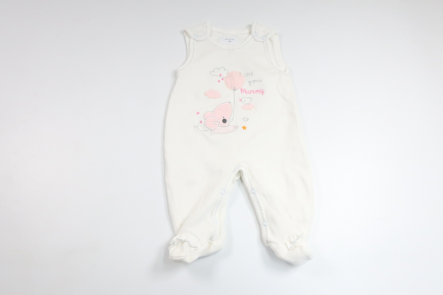 Jumpsuit fra Ukendt - Størrelse 56/62 - Hvid