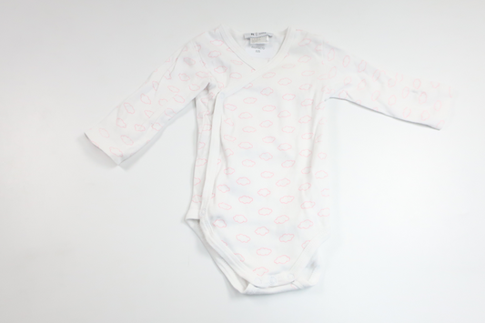 Wrap-body fra La Redoute - Størrelse 62/68 - Hvid