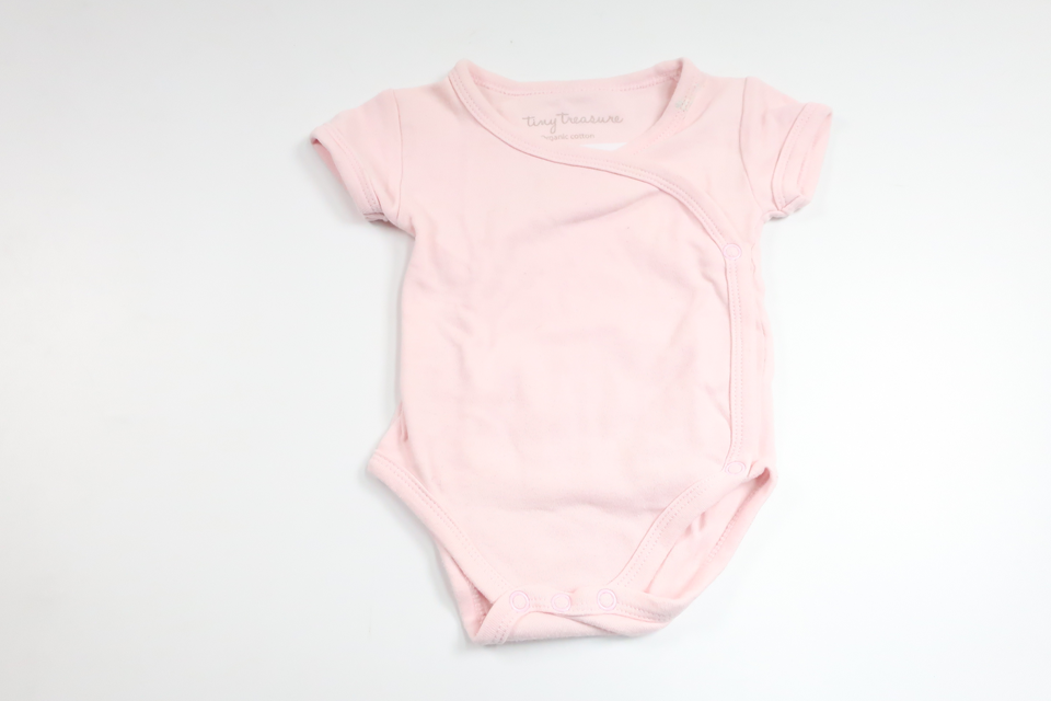 Wrap-body fra Tiny Treasure - Størrelse 56 - Lyserød