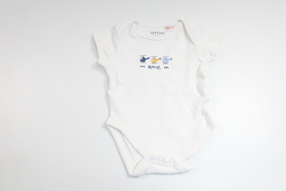 Bodysuit fra Lefties Baby - Størrelse 68 - Hvid