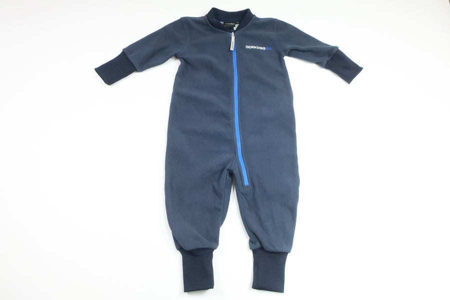 Fleeceoveralls fra Didriksons - Størrelse 70 - Marineblå