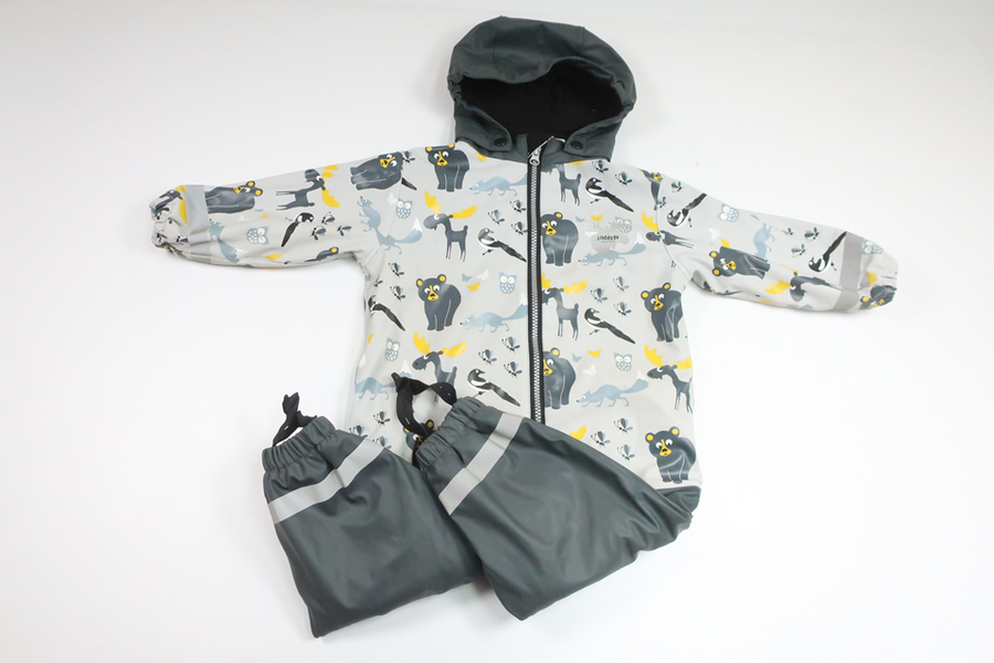 Fleeceforede overalls fra Lindberg - Størrelse 86 - Grå