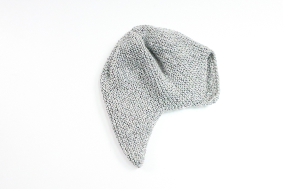 Strikket hue fra Hemstickat - Størrelse 50/56 - Grå
