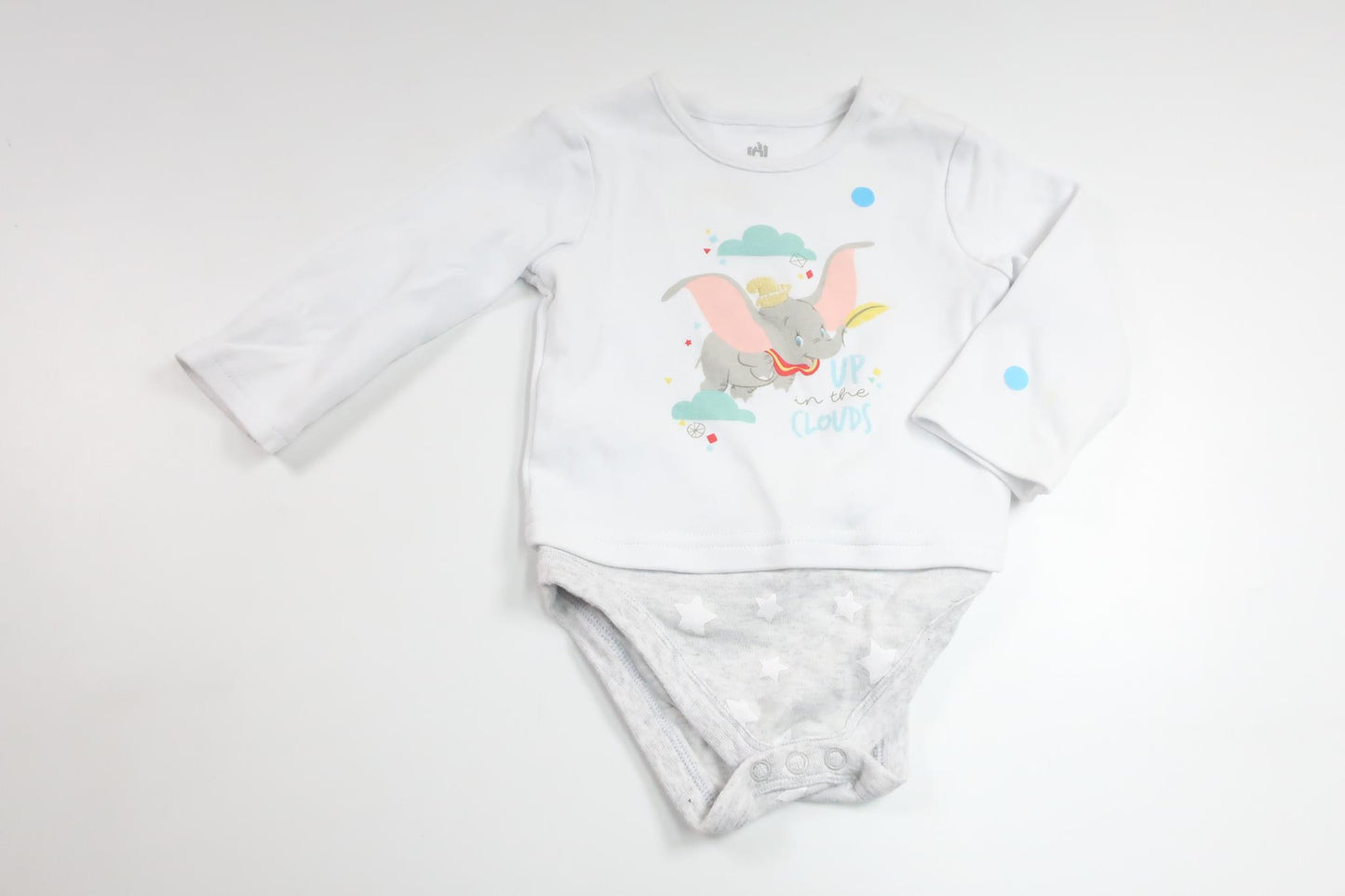 Bodysuit fra Disney - Størrelse 80/86 - Hvid