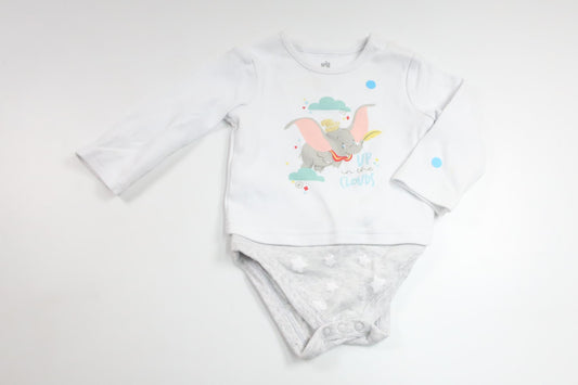 Bodysuit fra Disney - Størrelse 80/86 - Hvid