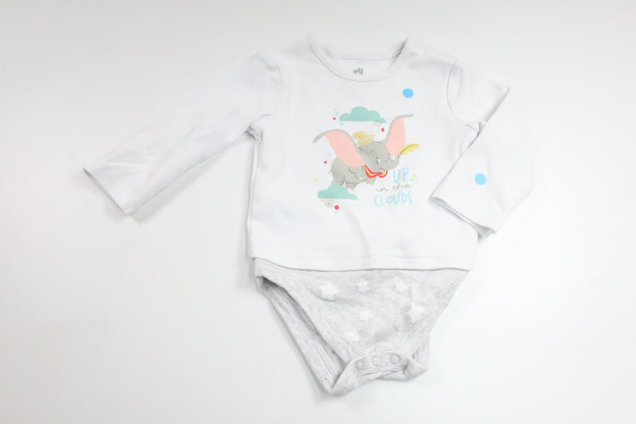 Bodysuit fra Disney - Størrelse 80/86 - Hvid